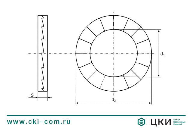 Шайба клиновая стопорная DIN 25201 Infix