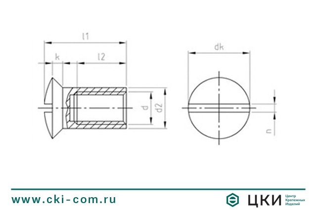 Гайка-муфта art.9061 чертёж