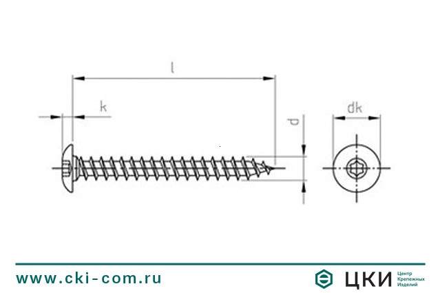 Саморез для дерева art.9083 чертеж