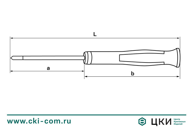 Отвертка часовая NPI чертёж