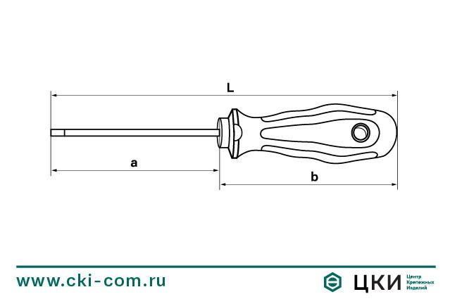 Отвёртка Felo серия 200 (чертёж)