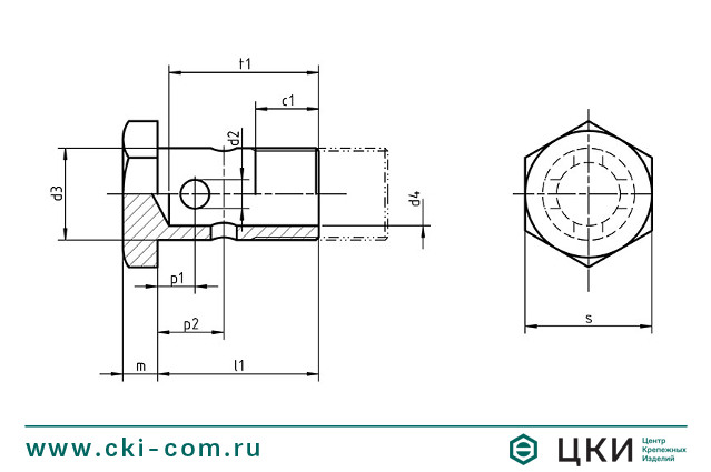 Болт DIN 7643 чертёж