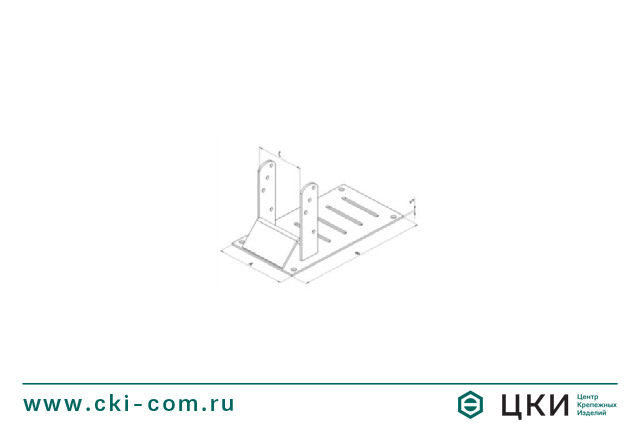 Кронштейн для стропильных ног чертёж
