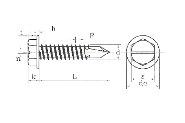 Саморез DIN 7504 L