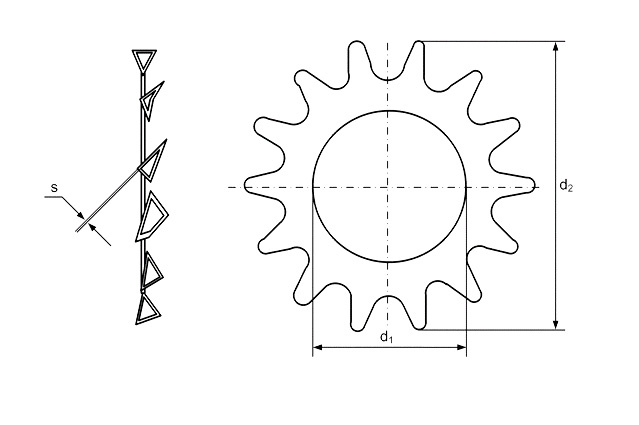 Шайба стопорная зубчатая DIN 6797